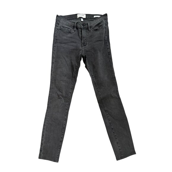 FRAME Women’s Black Skinny Jeanne Jeans Size 27 - Picture 6 of 6
